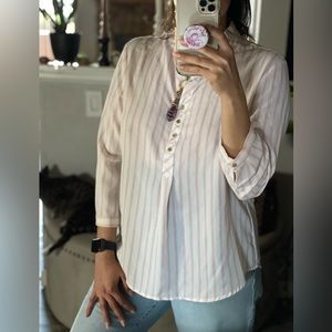 Pink & White Anne Klein dress shirt